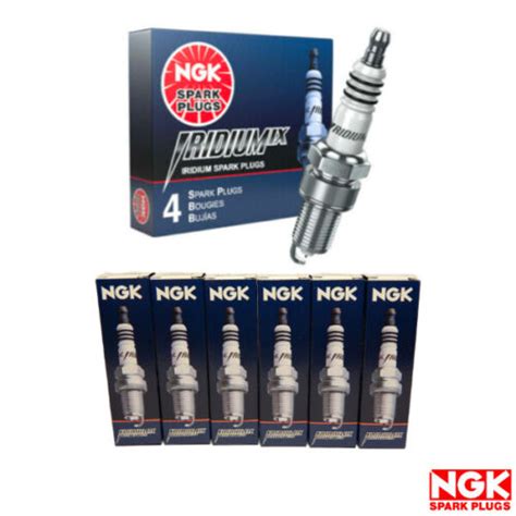 New Set Of 6 NGK Iridium IX Spark Plugs LKAR7BIX 11S 93501 For Acura