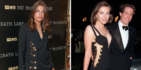 Elizabeth Hurleys Son Recreates Her Iconic Versace Safety Pin Moment 25 Years On British Vogue