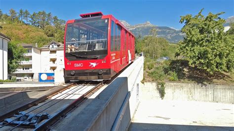 Funiculaire Sierre Montana Crans Valais Suisse Septembre K