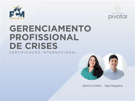 RECERTIFICAÇÃO Internacional de Gerenciamento Profissional de Crises