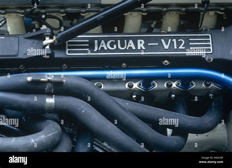 Jaguar V12 Engine In Silk Cut Jaguar Xjr 11 Endurance Racing Coupe 1990