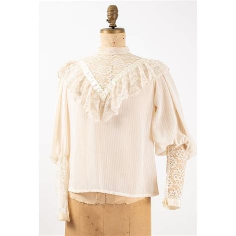 Vintage You Babes Sheer Lace Blouse S Does Edwa Gem