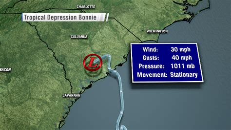 National Hurricane Center Downgrades Bonnie To A Tropical Depression