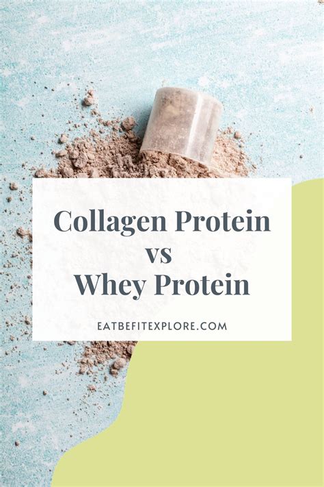 Collagen Protein Vs Whey Protein