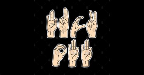 Sign Language Fuck Off Sticker Teepublic
