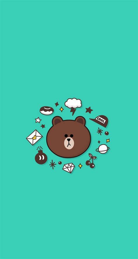 Brown Bear Wallpaper Brown Line (#2521685) - HD Wallpaper & Backgrounds ...