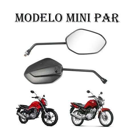 Par Espelho Retrovisor Modelo Honda Cg Titan Fan Cargo Start