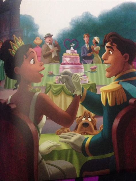 Tiana and Prince Naveen's Wedding Day with wedding cake | Prince naveen ...