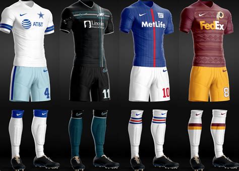 Nfl Teams As Soccer Kits Concepts Chris Creamers Sports Logos