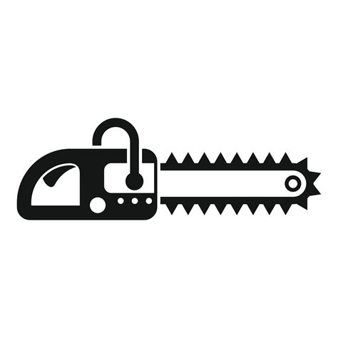 Chainsaw Icon Simple Style Vector Art At Vecteezy