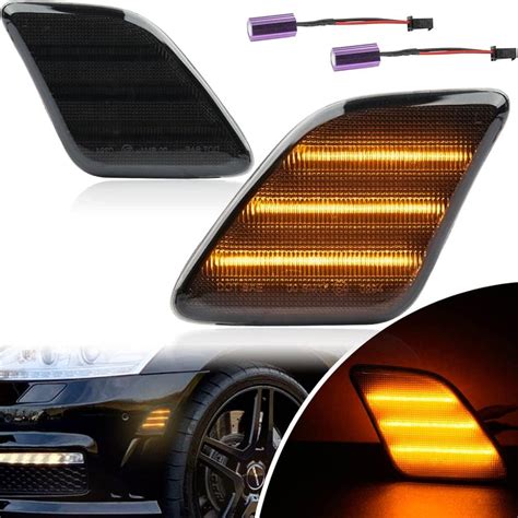 Amazon NJSBYL CLS63 AMG LED Side Marker Lights For 2008 2013