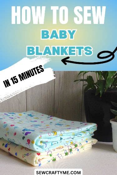 How To Sew A Baby Blanket In Minutes Baby Sewing Patterns Baby