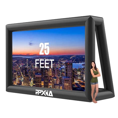 PPXIA Inflatable Movie Screen 25ft Outdoor Projector Screen with Air ...