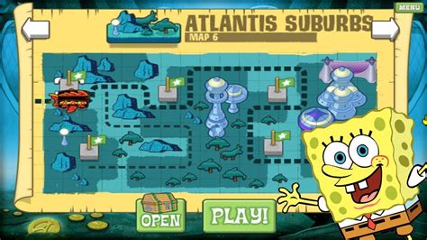 Spongebob Atlantis Squareoff Map 6 Atlantis Suburbs Youtube