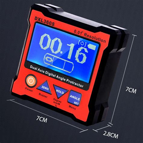 Dxl360s Dxl360 Digital Angle Protractor Rechargeable Dual Axis High Precision Level Gauge With 5