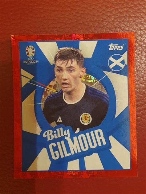 Topps Uefa Euro Sticker Foil Sco Ptw Billy Gilmour Rar Kaufen