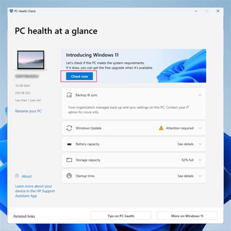 PC Health Check App Windows 11 GHacks Tech News