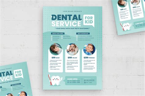 Dental Dentist Flyer Template AI EPS BrandPacks