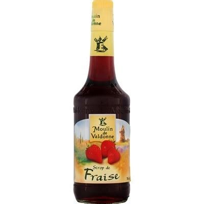 Sirop Moulin De Valdonne Fraise Vente En Ligne