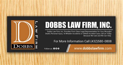 Playful Colorful Law Firm Signage Design For The Dobbs Law Firm Inc