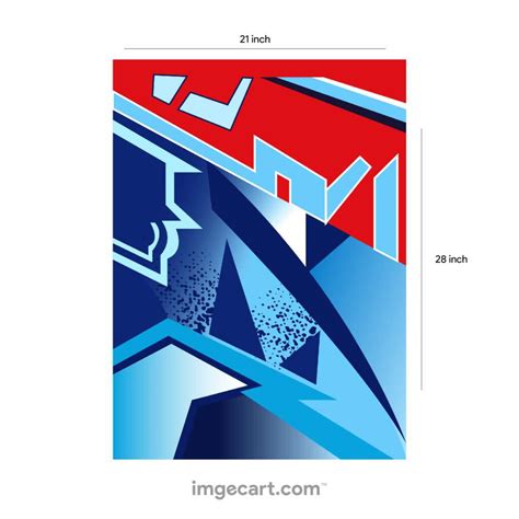 Cricket Jersey Design Blue and Red Pattern - imgecart