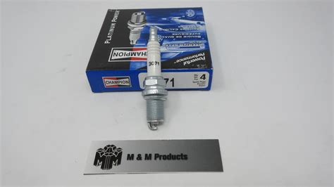 4 Packs Genuine Champion 3071 Platinum Spark Plug Lawn Mower Ebay