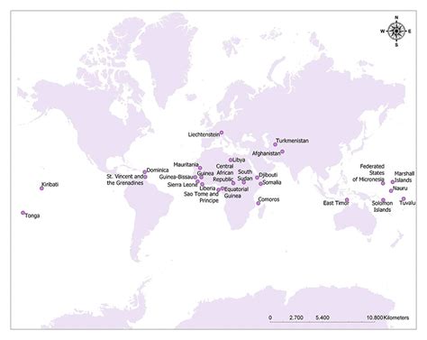 The Worlds Least Known And Least Visited Countries Mappr