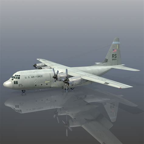 3d Model Lockheed C 130 Hercules