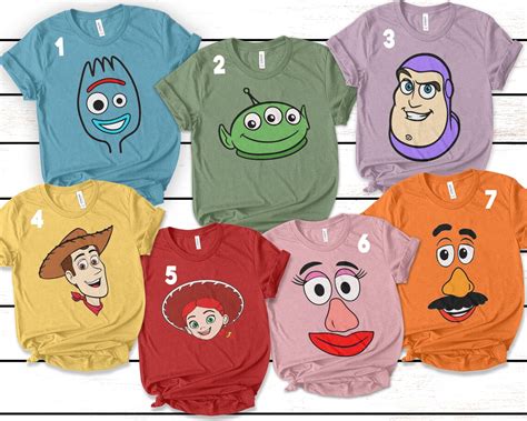 Personalized Toy Story Characters Shirt Toy Story Inspired Etsy