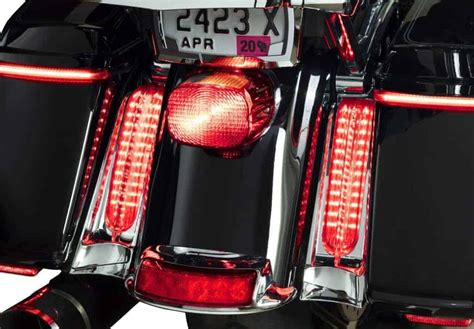 Ciro Led Saddlebag Filler Panel Lights Chrome Compatible For Harley