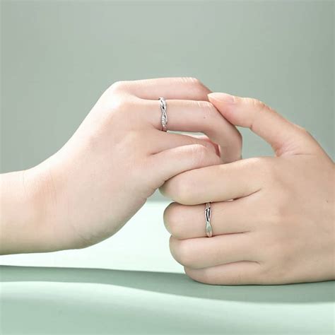 Twisted Infinity Promise Rings For Couples Only Love You Engraved