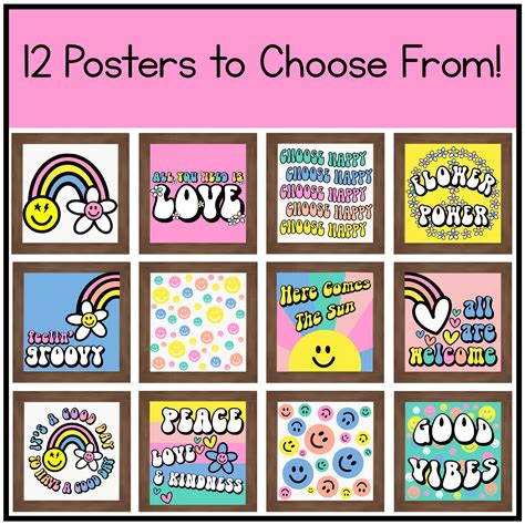 Retro Classroom Decor Printable Posters Bright Made By Teachers