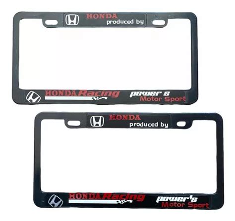 Juego Marcos Portaplacas Porta Placa Stiker Honda