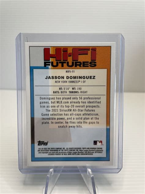 2022 Bowman Chrome Jasson Dominguez Hi Fi Futures Mojo Refractor HIFI