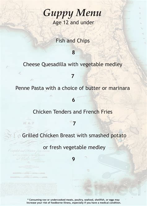 Naples Coastal Kitchen Menu In Naples Florida USA