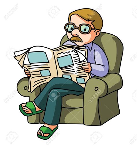 clipart reading newspaper 20 free Cliparts | Download images on ...