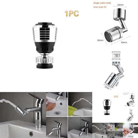 720D Rotation Universal Rotatable Faucet Head With Splashproof Swivel