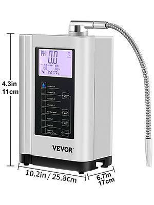 Vevor Purificatore D Acqua Con Acido Alcalino Da A W Ionizzatore