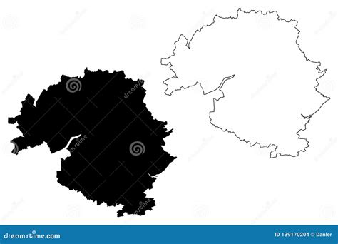 Perth and Kinross Map Vector Stock Vector - Illustration of oblast ...