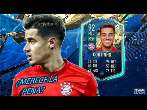 PHILIPPE COUTINHO 92 TOTSSF EN SBC MERECE LA PENA HACERLO