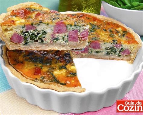 Quiche De Espinafre Ricota E Calabresa Guia Da Cozinha