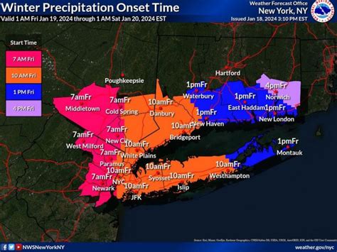 N.Y. snow forecast maps detail storm timeline and accumulation ...