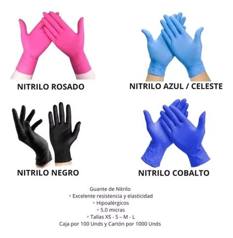 Busca Guante De Nitrilo Color Negro Caja X Uds A La Venta En Ecuador