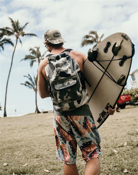 Quintessential Surf Companion: Kauai Surf Co. Waterproof Backpack Adds