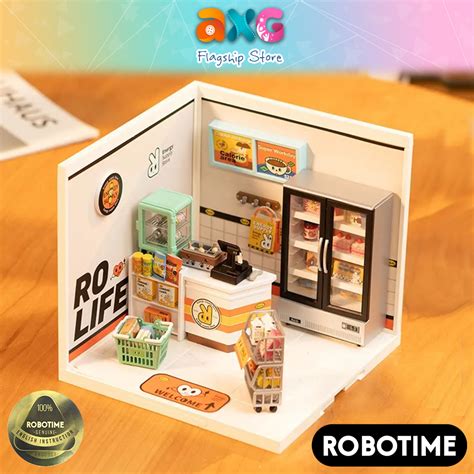 Robotime Rolife Super Creator Super Store Plastic Diy Miniature Energy