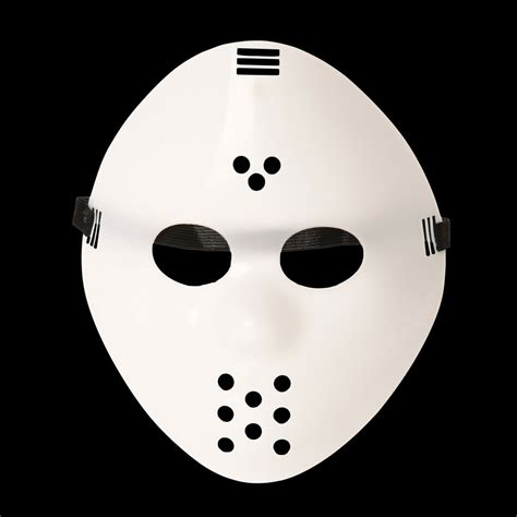 Adult Plain White Jason Voorhees Style Hacker Horror Hockey Face Masks Halloween | eBay