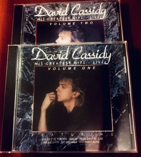 David Cassidy Greatest Hits Live 2 Cd Set 1986 From Albert Hall New Ebay