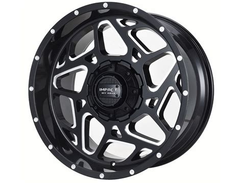 Impact Off Road Milled Gloss Black Wheels Havoc Offroad