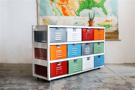 Check out These Beautiful Storage Units Made from Old Lockers