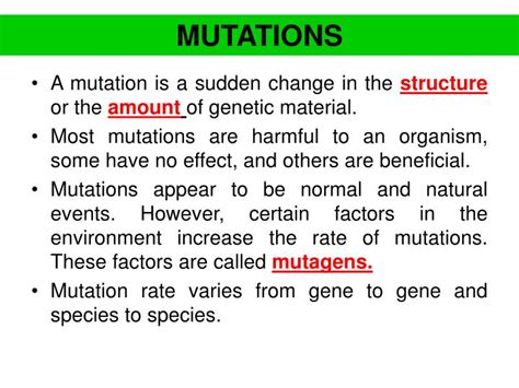 Ppt Mutations Powerpoint Presentation Free Download Id5033913